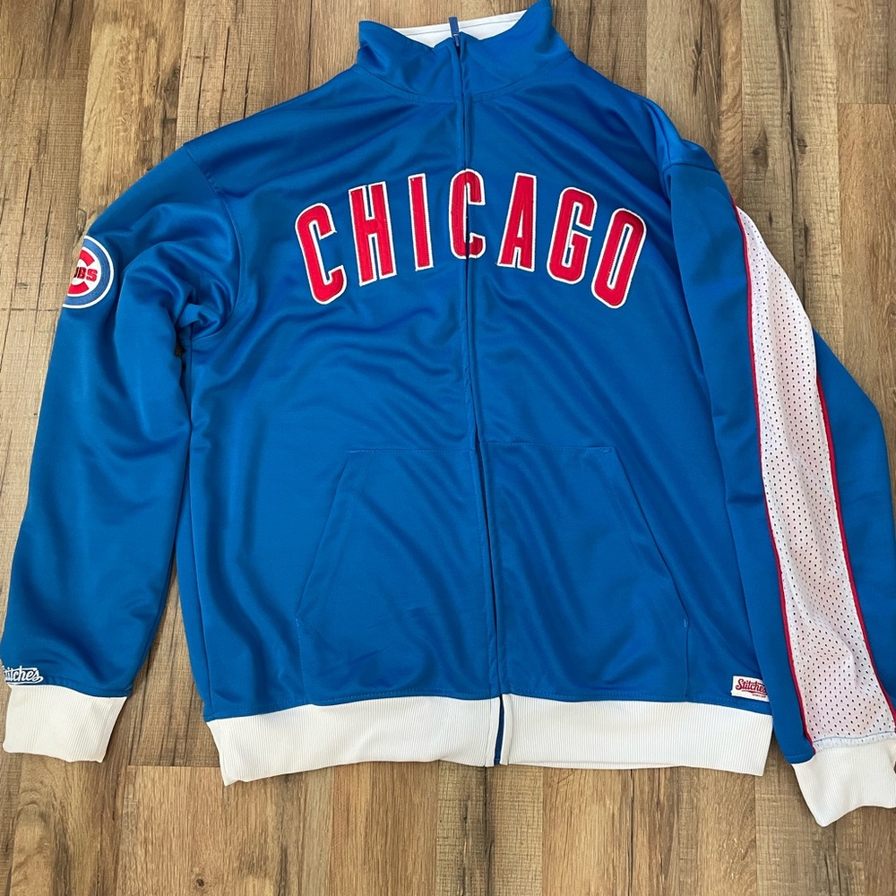 Chicago Cubs Stitches Track Jacket men’s Large
